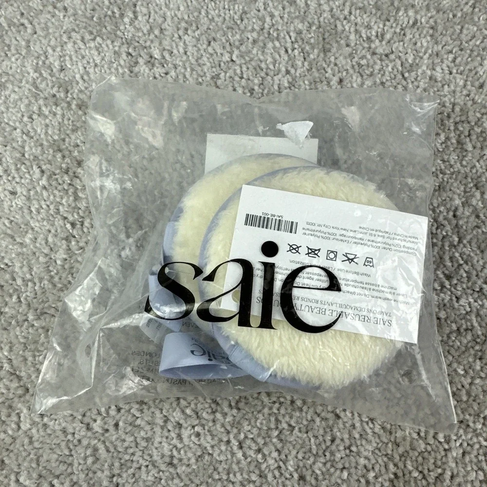 Saie Reusable Beauty‎ Rounds 3 Pack White Lavender Skincare Beauty NIP